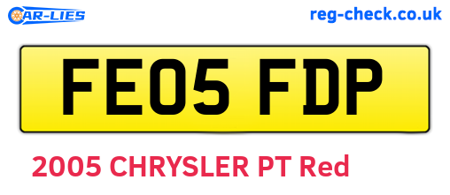 FE05FDP are the vehicle registration plates.