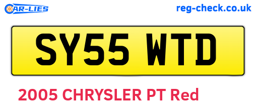 SY55WTD are the vehicle registration plates.