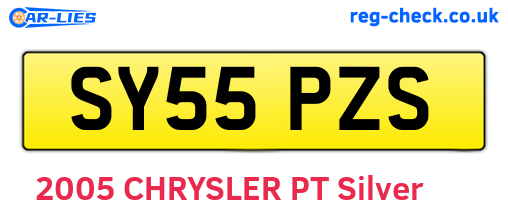 SY55PZS are the vehicle registration plates.