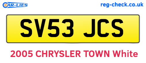SV53JCS are the vehicle registration plates.