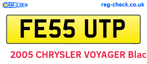 FE55UTP are the vehicle registration plates.