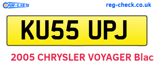 KU55UPJ are the vehicle registration plates.