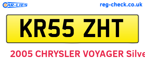 KR55ZHT are the vehicle registration plates.