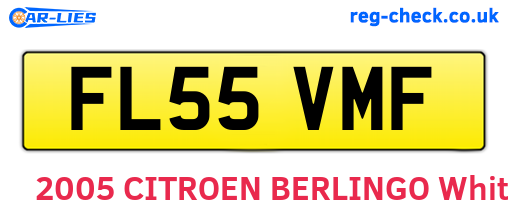 FL55VMF are the vehicle registration plates.