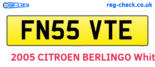FN55VTE are the vehicle registration plates.