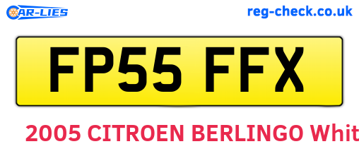 FP55FFX are the vehicle registration plates.