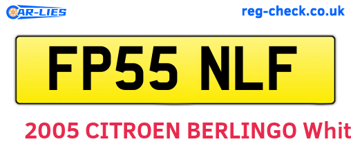 FP55NLF are the vehicle registration plates.