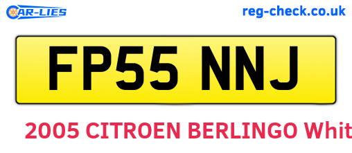 FP55NNJ are the vehicle registration plates.