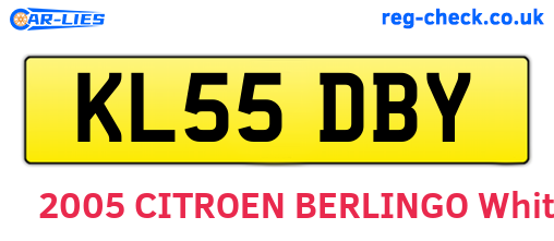 KL55DBY are the vehicle registration plates.