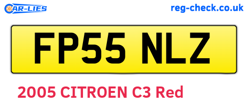 FP55NLZ are the vehicle registration plates.