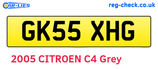 GK55XHG are the vehicle registration plates.