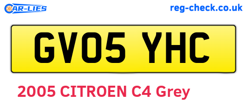 GV05YHC are the vehicle registration plates.