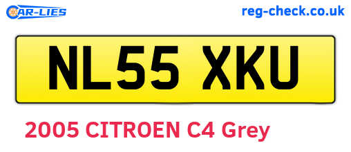 NL55XKU are the vehicle registration plates.