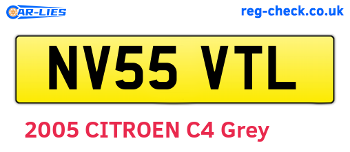 NV55VTL are the vehicle registration plates.