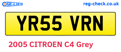 YR55VRN are the vehicle registration plates.
