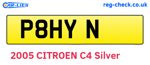 P8HYN are the vehicle registration plates.