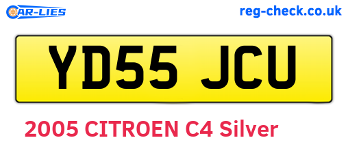 YD55JCU are the vehicle registration plates.