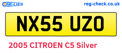NX55UZO are the vehicle registration plates.