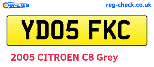 YD05FKC are the vehicle registration plates.