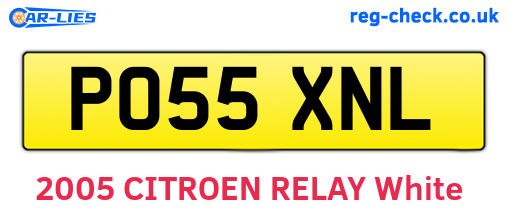 PO55XNL are the vehicle registration plates.