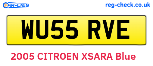 WU55RVE are the vehicle registration plates.