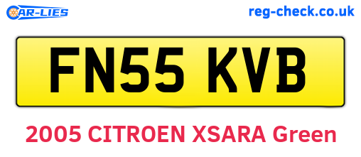 FN55KVB are the vehicle registration plates.