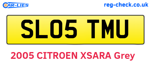 SL05TMU are the vehicle registration plates.