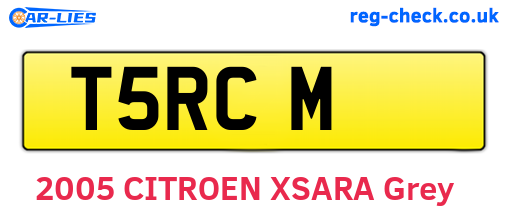 T5RCM are the vehicle registration plates.