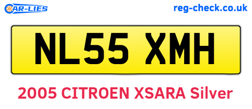NL55XMH are the vehicle registration plates.