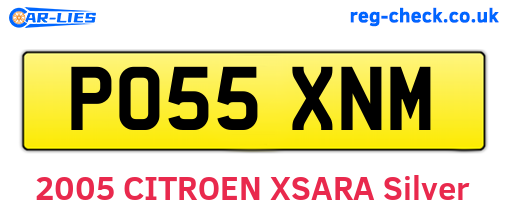PO55XNM are the vehicle registration plates.