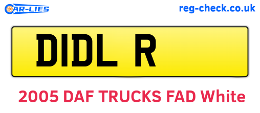D1DLR are the vehicle registration plates.