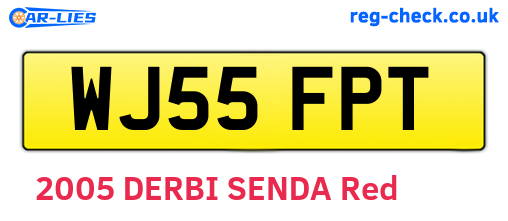 WJ55FPT are the vehicle registration plates.