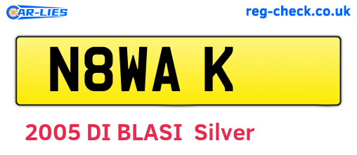 N8WAK are the vehicle registration plates.