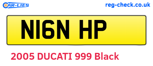 N16NHP are the vehicle registration plates.