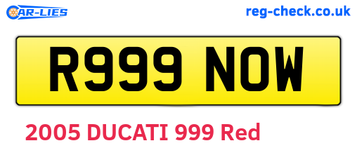 R999NOW are the vehicle registration plates.