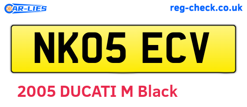 NK05ECV are the vehicle registration plates.