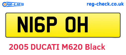 N16POH are the vehicle registration plates.
