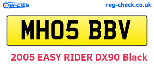 MH05BBV are the vehicle registration plates.