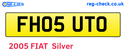 FH05UTO are the vehicle registration plates.