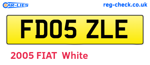 FD05ZLE are the vehicle registration plates.
