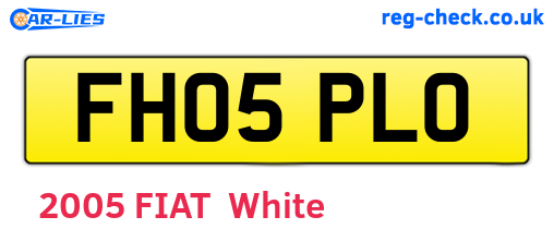 FH05PLO are the vehicle registration plates.