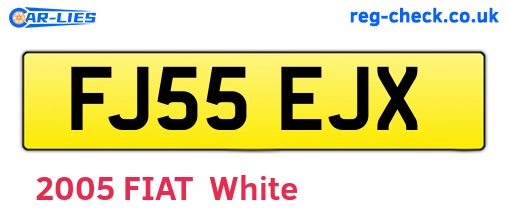 FJ55EJX are the vehicle registration plates.