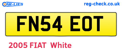 FN54EOT are the vehicle registration plates.