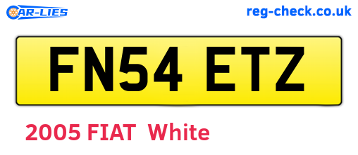 FN54ETZ are the vehicle registration plates.