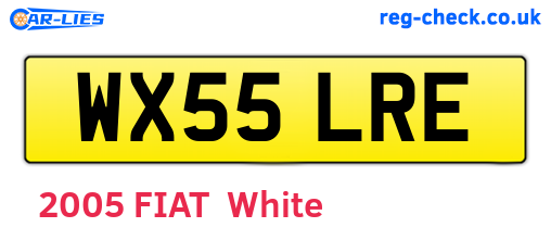 WX55LRE are the vehicle registration plates.
