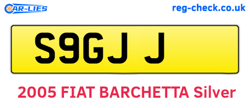 S9GJJ are the vehicle registration plates.
