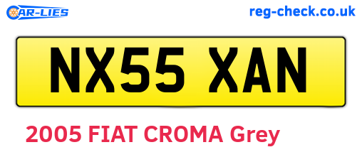 NX55XAN are the vehicle registration plates.