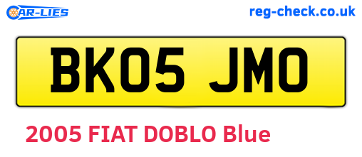 BK05JMO are the vehicle registration plates.