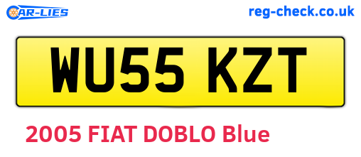 WU55KZT are the vehicle registration plates.