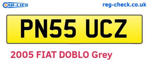 PN55UCZ are the vehicle registration plates.
